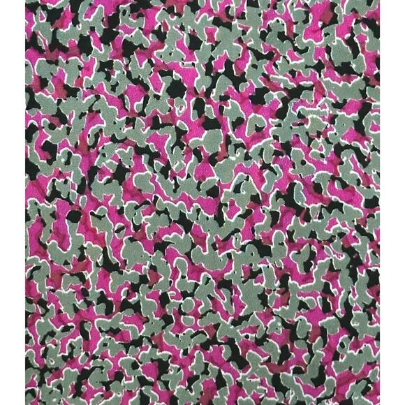 ARMANI EXCHANGE Tie Waist Cascade Romper Sleeveless Abstract Pink Black Cocktail - Picture 6 of 8